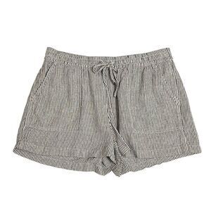 J. Crew Factory Black and White Striped Women Shorts